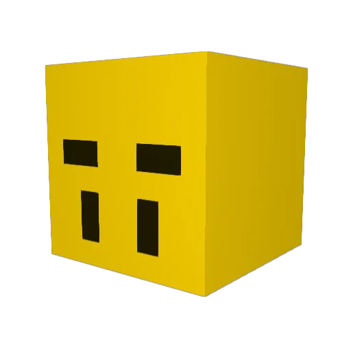 k123m120 Minecraft avatar head, 3D render