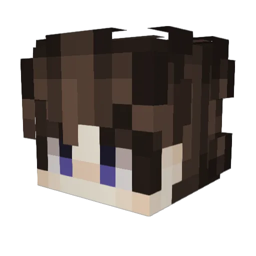 k17tha Minecraft avatar head, 3D render