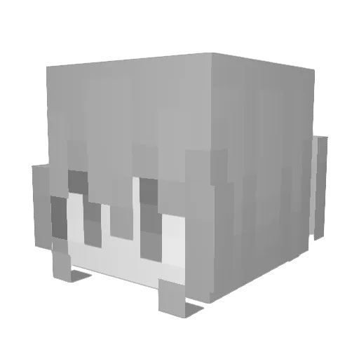 k18s Minecraft avatar head, 3D render