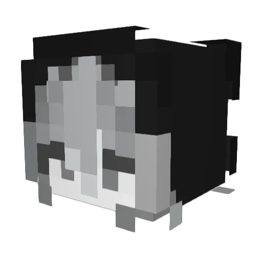 k1No_ Minecraft avatar head, 3D render