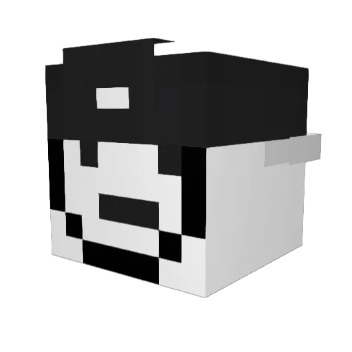 k1c7 Minecraft avatar head, 3D render