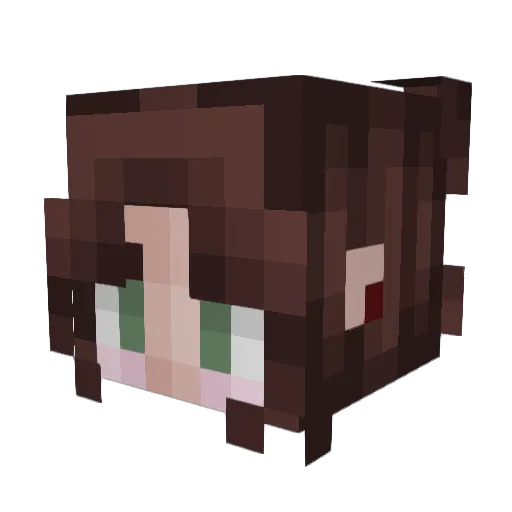 k1er4 Minecraft avatar head, 3D render