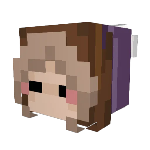 k1fftee Minecraft avatar head, 3D render