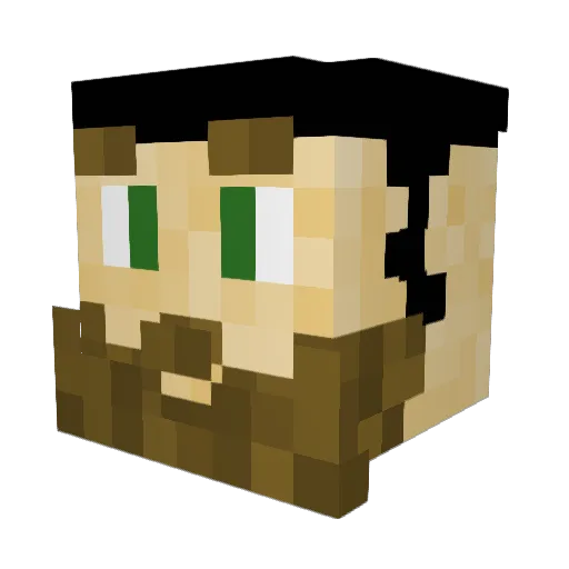 k1kelightning Minecraft avatar head, 3D render
