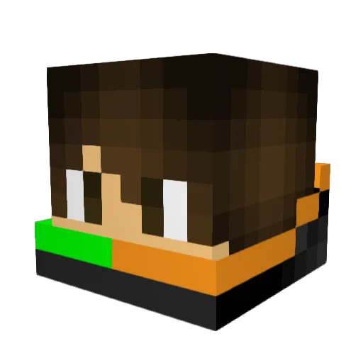 k1ng0fwild Minecraft avatar head, 3D render