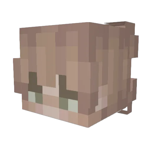 k1ngcl4y Minecraft avatar head, 3D render