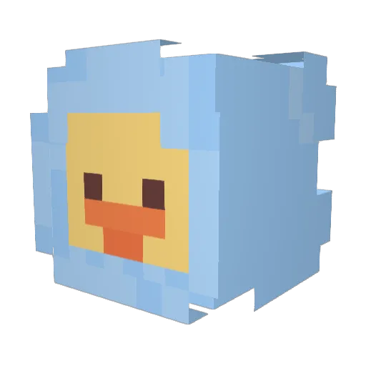 k1ssez Minecraft avatar head, 3D render