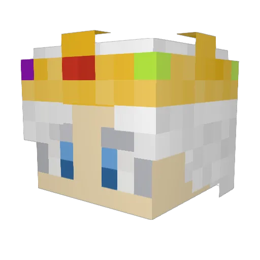 k1t____ Minecraft avatar head, 3D render