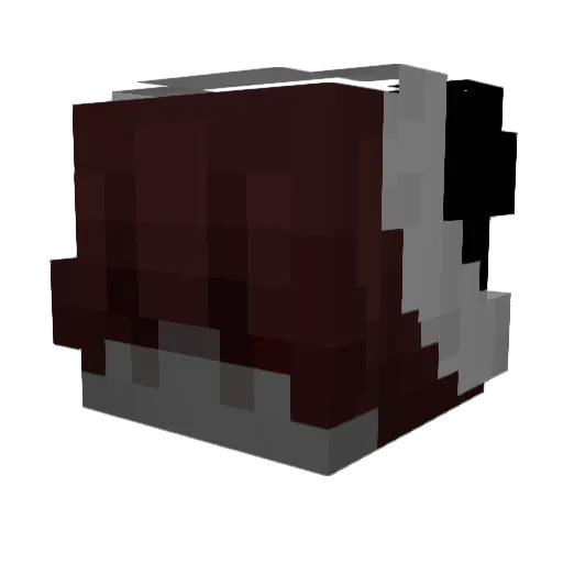 k1tt1n Minecraft avatar head, 3D render