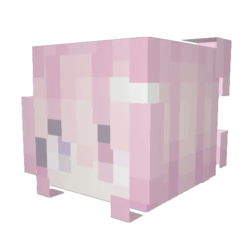 k1xttyiiii Minecraft avatar head, 3D render