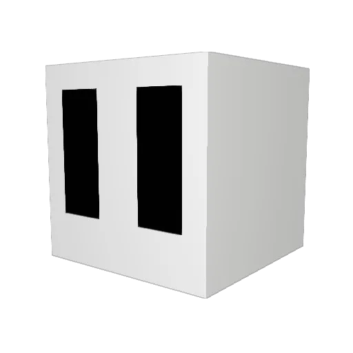 k1zzyy Minecraft avatar head, 3D render