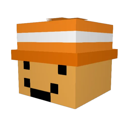 k229 Minecraft avatar head, 3D render