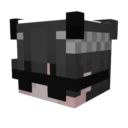 k2Sight Minecraft avatar head, 3D render