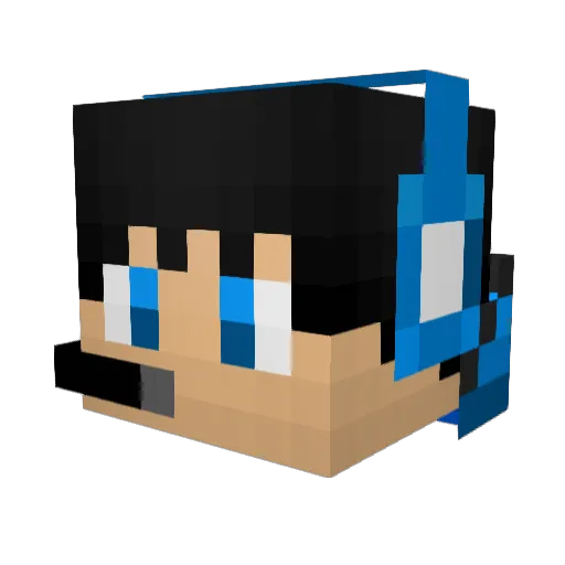 k2_kasim11 Minecraft avatar head, 3D render