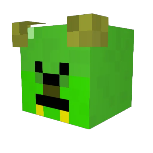 k2lpdog Minecraft avatar head, 3D render