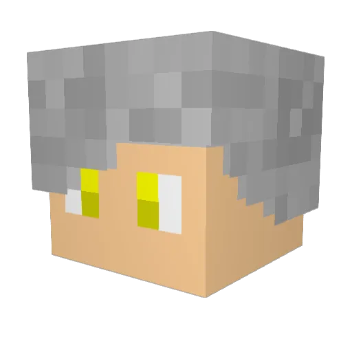 k2mod1 Minecraft avatar head, 3D render