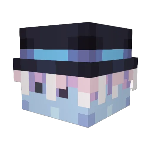 k3ats Minecraft avatar head, 3D render