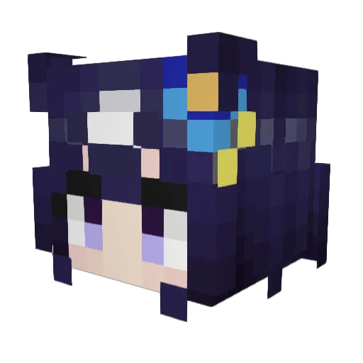 k3ay Minecraft avatar head, 3D render