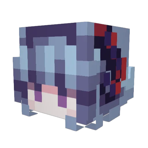 k3tsueki Minecraft avatar head, 3D render