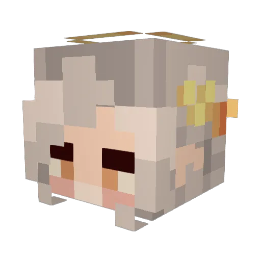 k3ttlefish Minecraft avatar head, 3D render