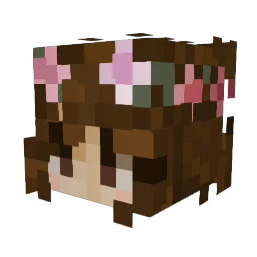 k3v347 Minecraft avatar head, 3D render