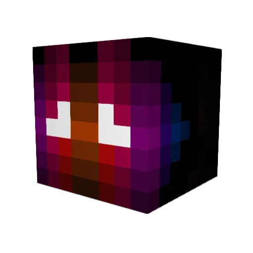 k4go Minecraft avatar head, 3D render