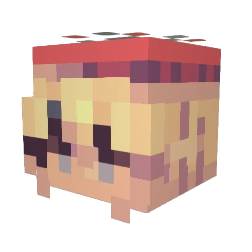 k4ja_ Minecraft avatar head, 3D render