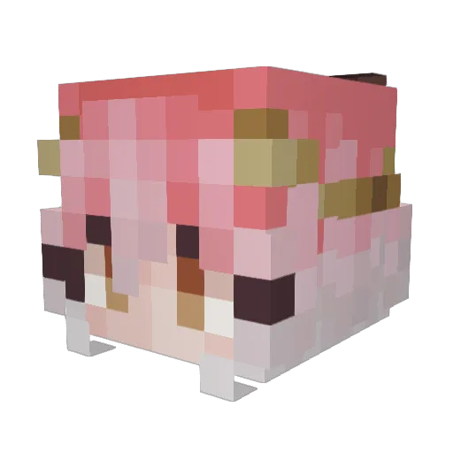 k4ku1 Minecraft avatar head, 3D render