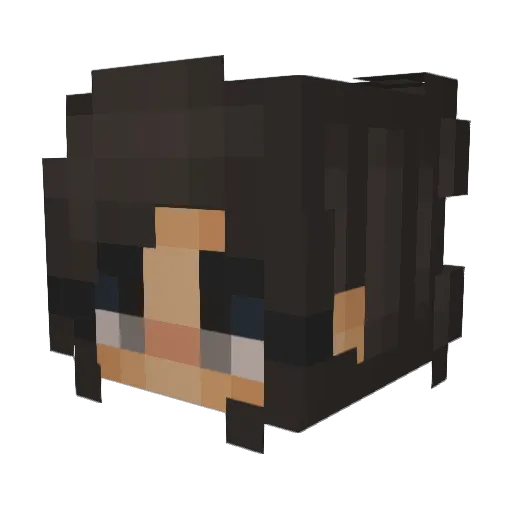 k4lina_ Minecraft avatar head, 3D render