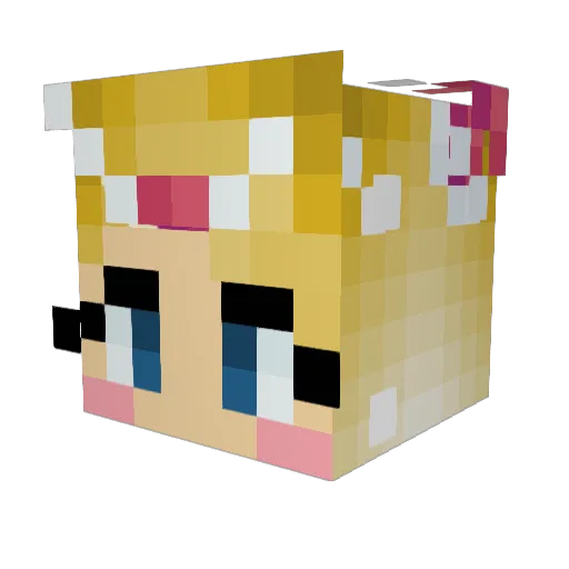 k4sh Minecraft avatar head, 3D render