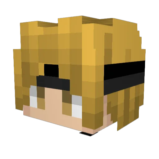 k4shisback Minecraft avatar head, 3D render