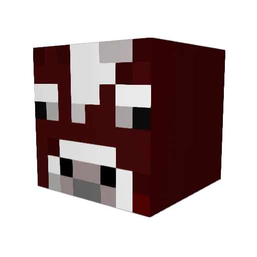 k4sl Minecraft avatar head, 3D render
