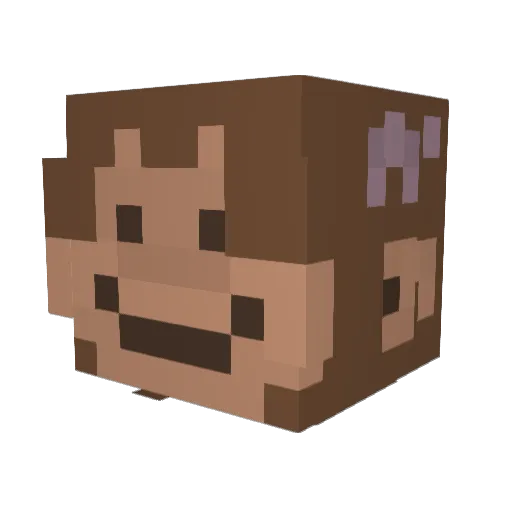 k4spur Minecraft avatar head, 3D render