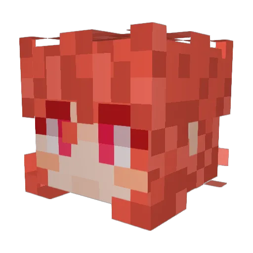 k4stri Minecraft avatar head, 3D render