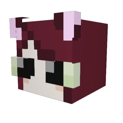 k4t4clysmic Minecraft avatar head, 3D render