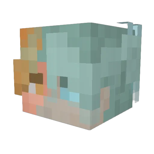 k4tka_ Minecraft avatar head, 3D render