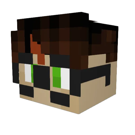 k4tru Minecraft avatar head, 3D render