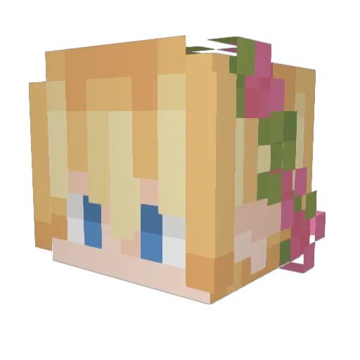 k4ttd0gg Minecraft avatar head, 3D render