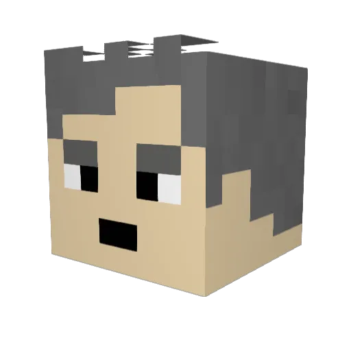 k4x Minecraft avatar head, 3D render