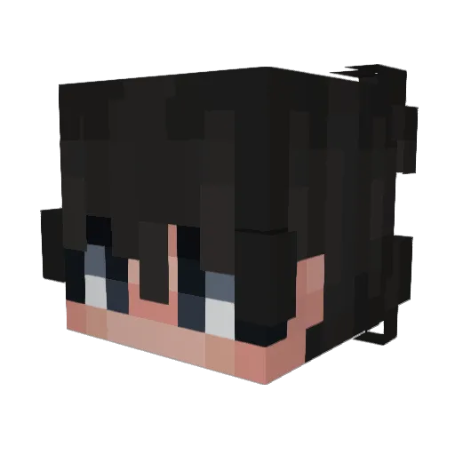 k6nt Minecraft avatar head, 3D render