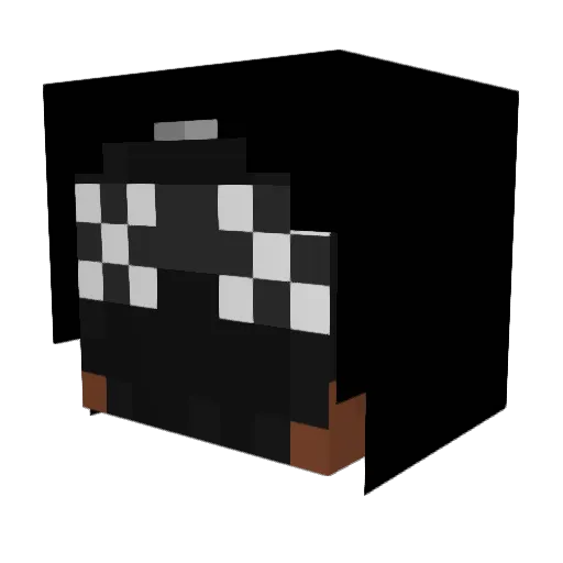 k6rma Minecraft avatar head, 3D render
