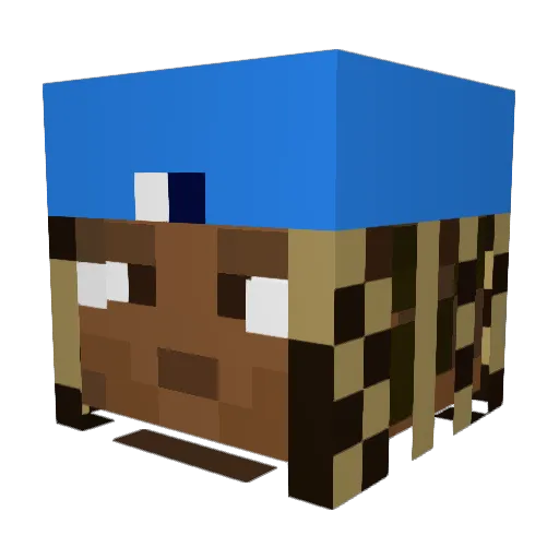 k79vr Minecraft avatar head, 3D render