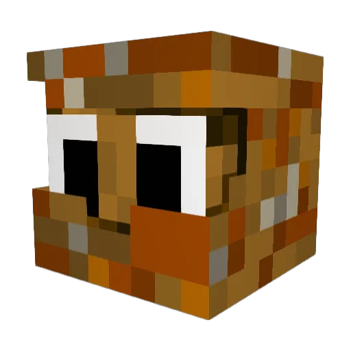 k7eel Minecraft avatar head, 3D render
