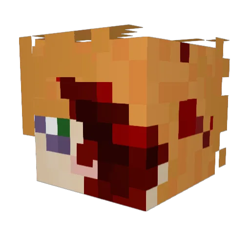 k7lazr8 Minecraft avatar head, 3D render