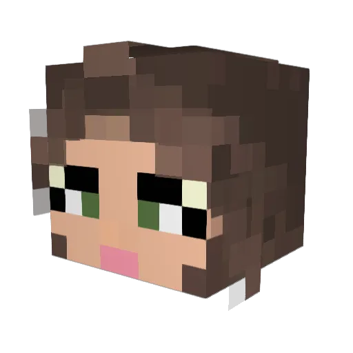 k7tpascal Minecraft avatar head, 3D render