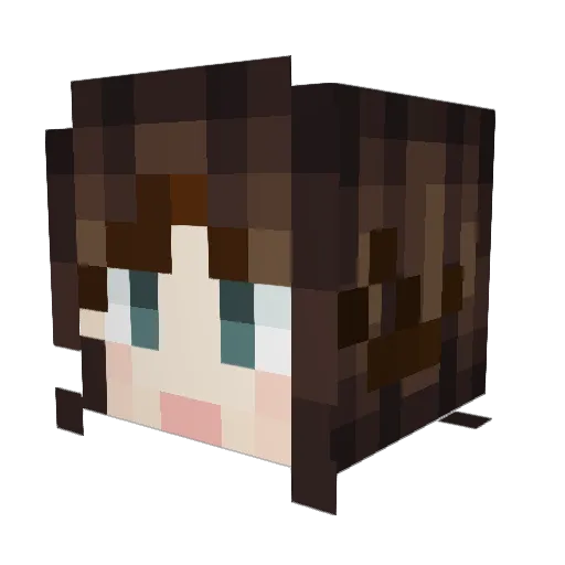 k8ee8ee Minecraft avatar head, 3D render