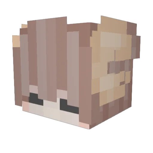 k8h4 Minecraft avatar head, 3D render