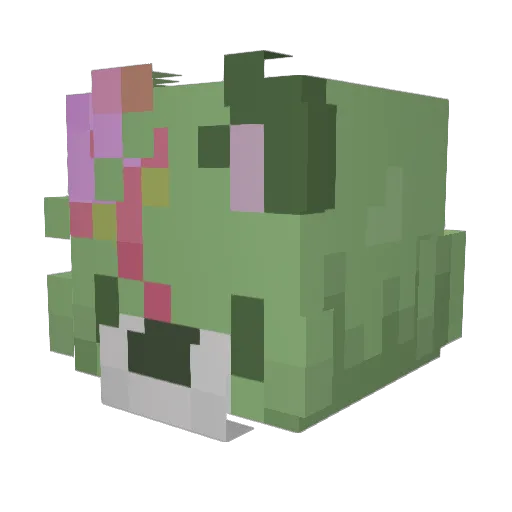 k92th Minecraft avatar head, 3D render