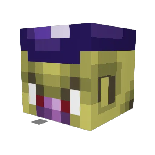 k970306 Minecraft avatar head, 3D render