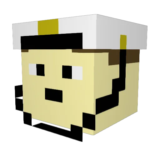 k9kids Minecraft avatar head, 3D render